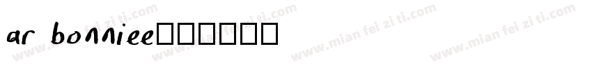 ar bonniee字体转换